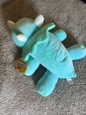 Blue weighted dinosaur hug a lumps zuru